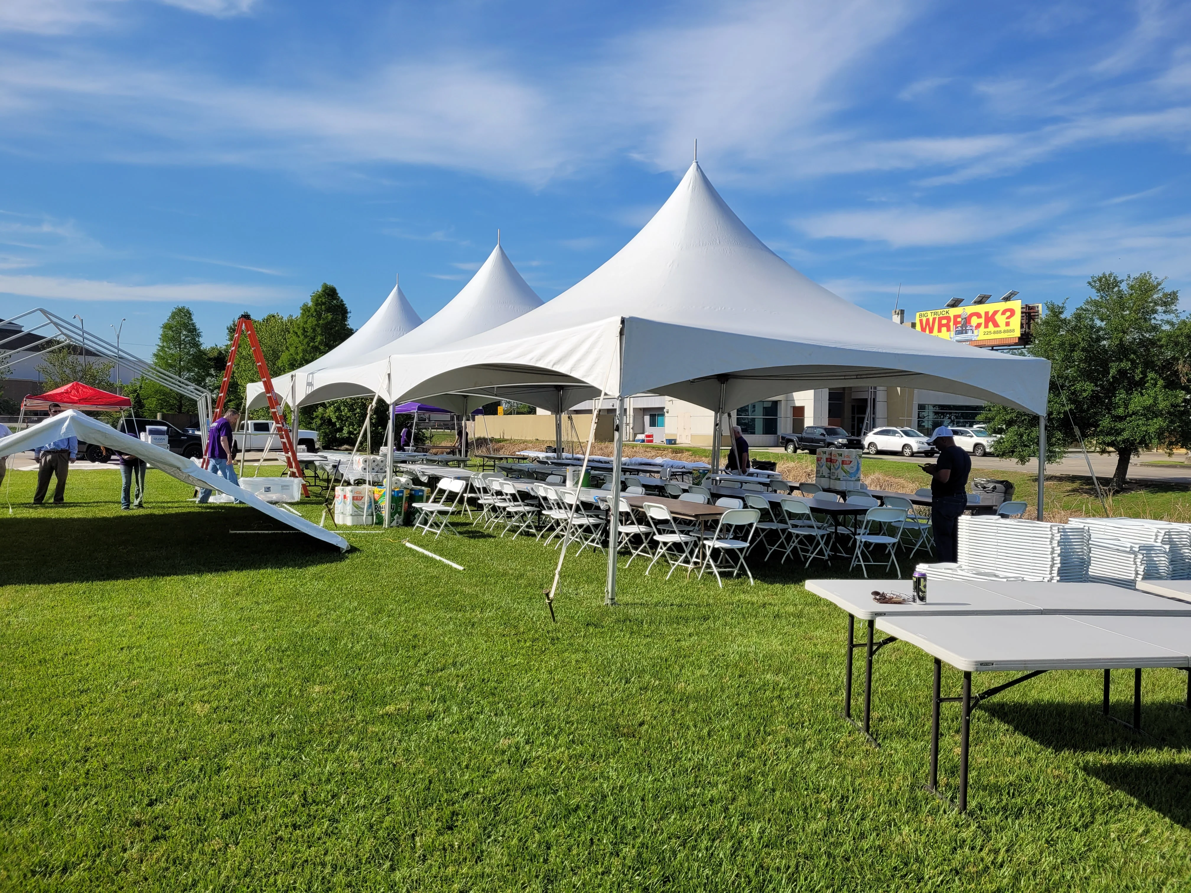 Backyard Party Tent Rentals Tent Table Chair Rentals in Baton Rouge